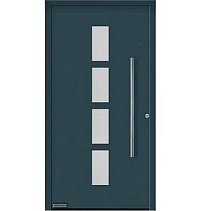 Двери входные алюминиевые  ThermoPlan Hybrid Hormann – Мотив 501 в Хадыженске